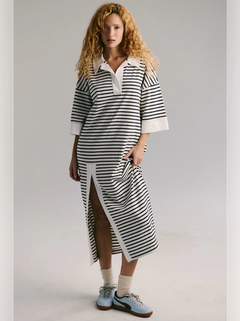 Free people Jaskon Rugby Midi Dress